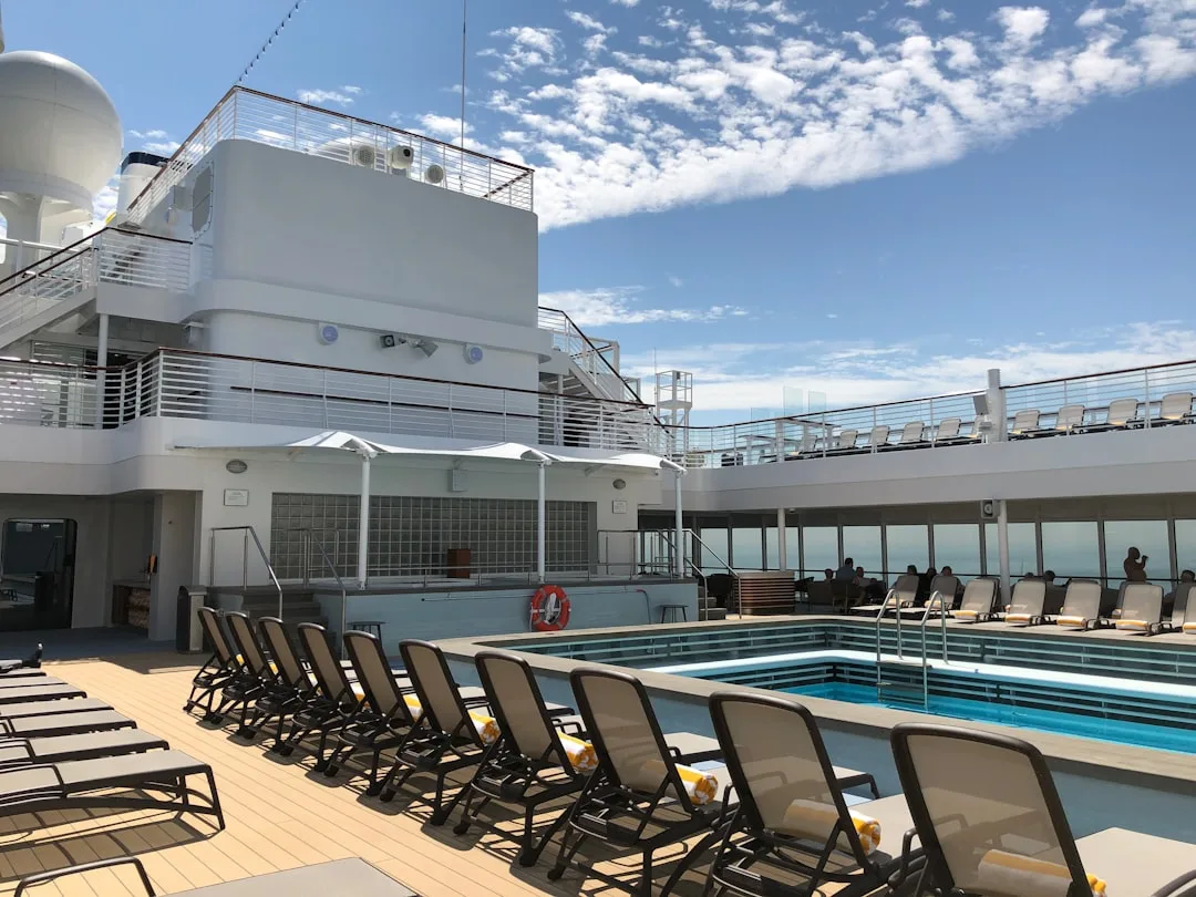 white cruise ship]